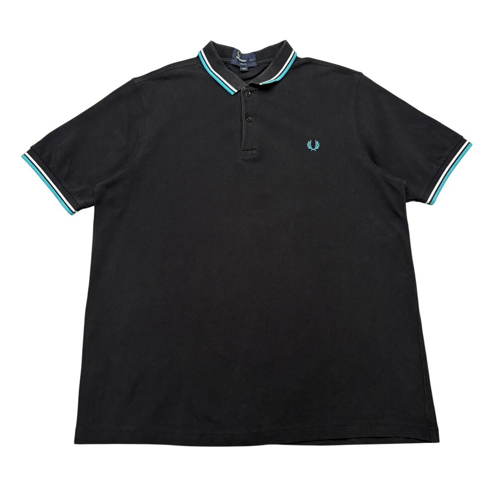 Fred Perry M3600 Twin Tipped Embroidered Logo Polo Shirt XL Slim Fit Preppy Golf